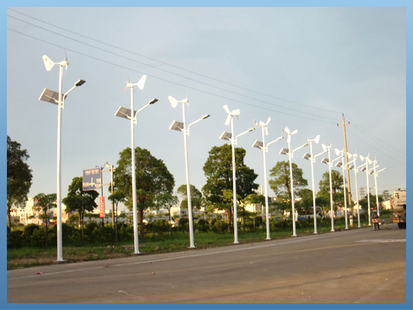 太阳能风力发电路灯